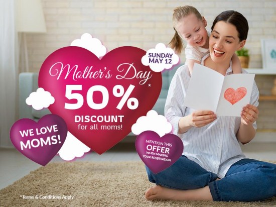 50% off for Mom!